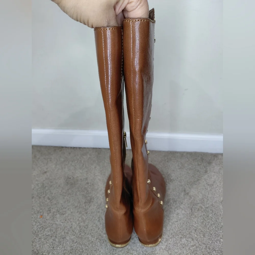 Michael Kors Women Size 9.5M Tan Leather Boots